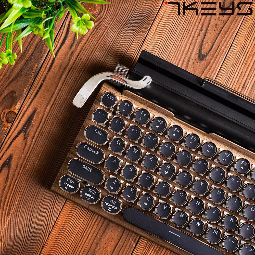 TW1867 Retro typewriter keyboard wood