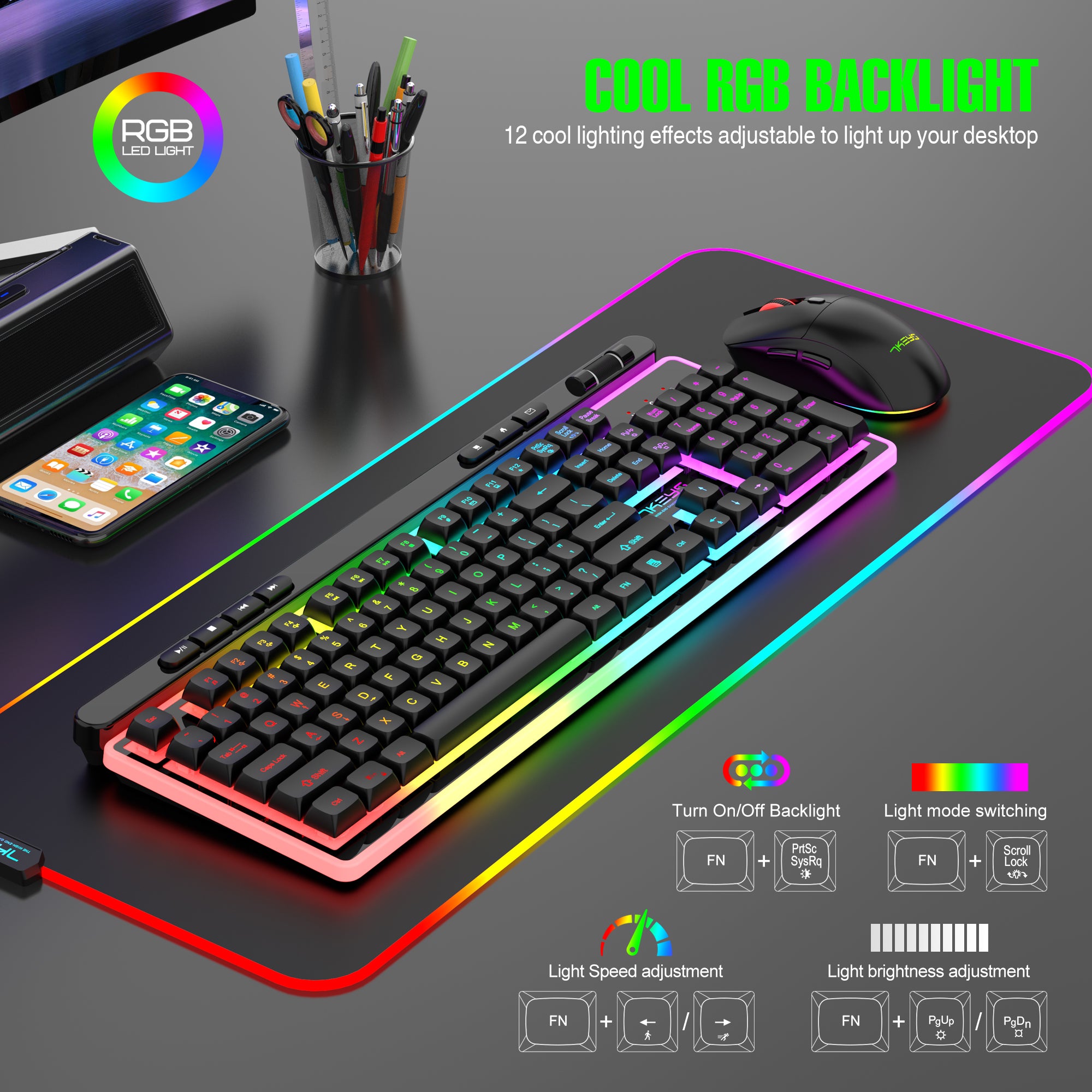 980 Wireless Keyboard and Mouse Combo