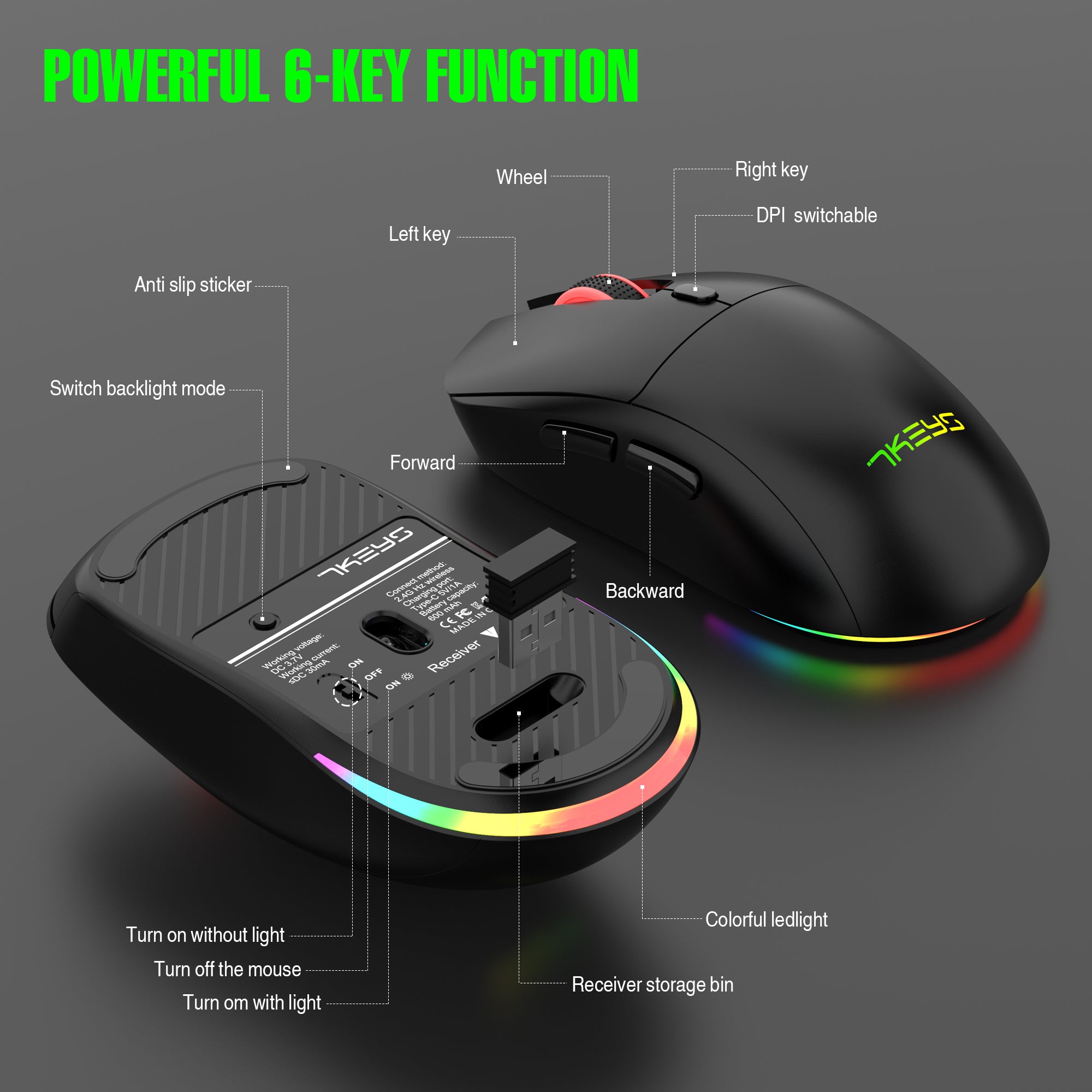 980 Wireless Keyboard and Mouse Combo