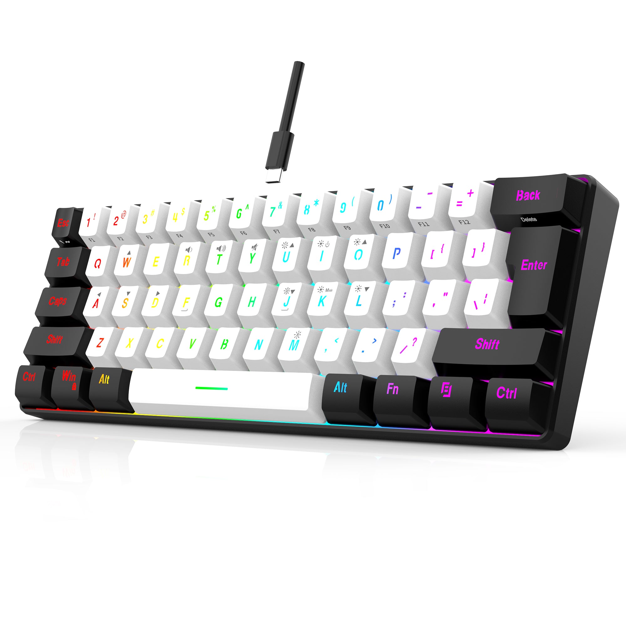 60% RGB Backlit Gaming Keyboard & 6400DPI Mouse Combo