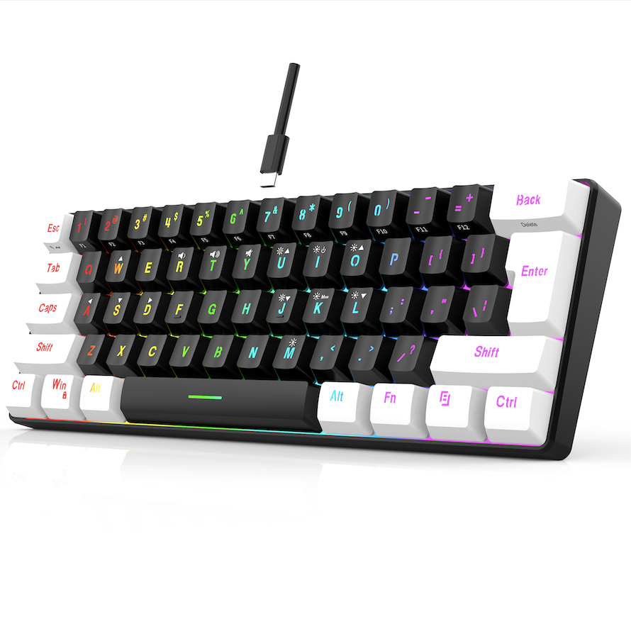 60% RGB Backlit Gaming Keyboard & 6400DPI Mouse Combo