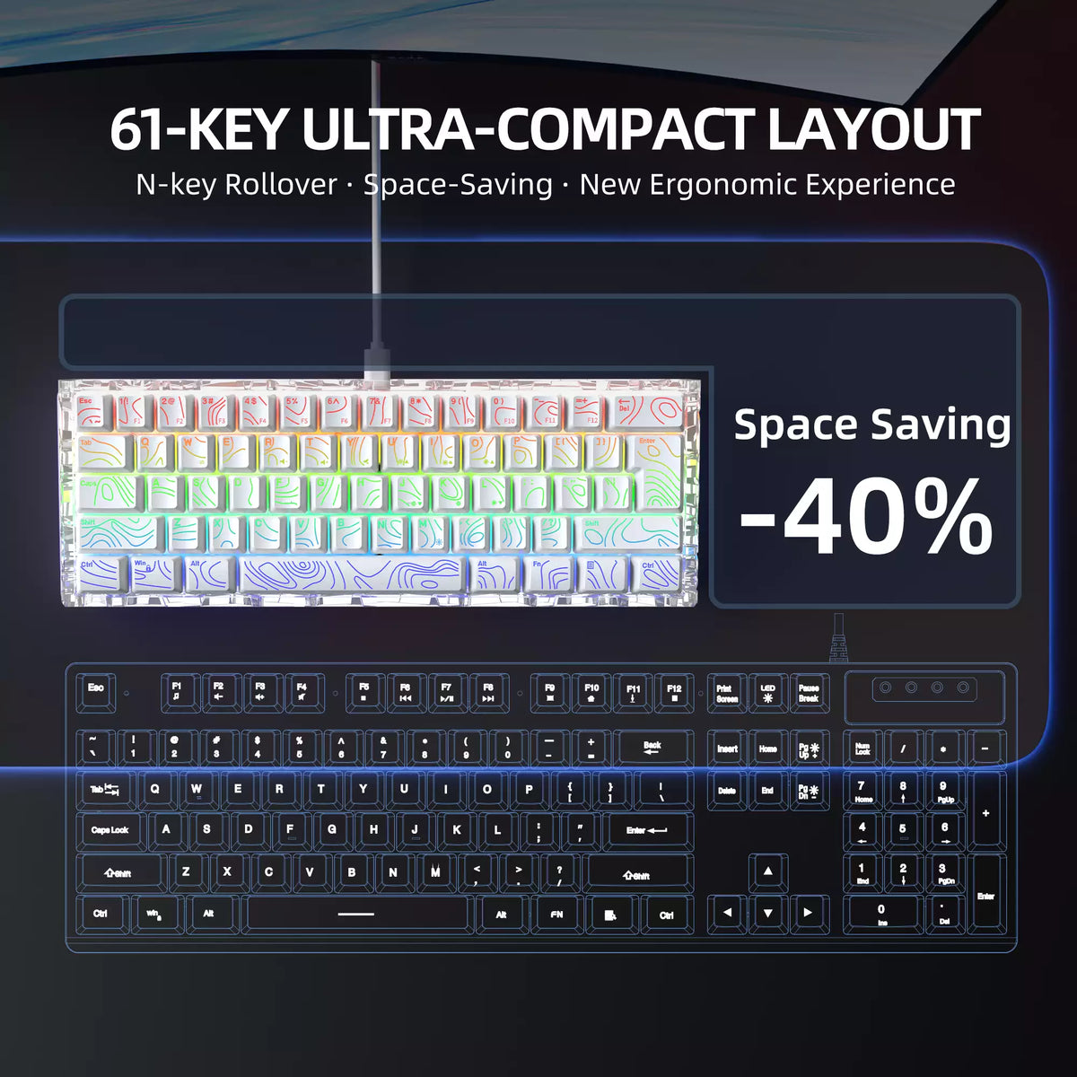 G61 PRO RGB Gaming Keyboard