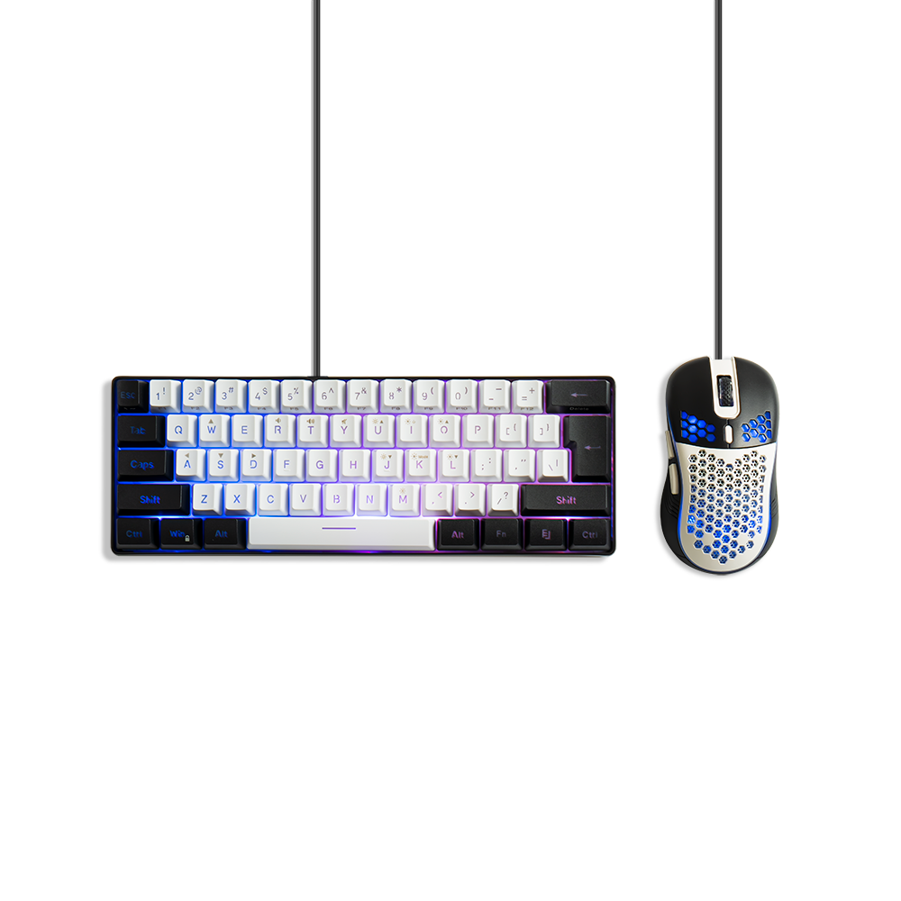 60% RGB Backlit Gaming Keyboard & 6400DPI Mouse Combo