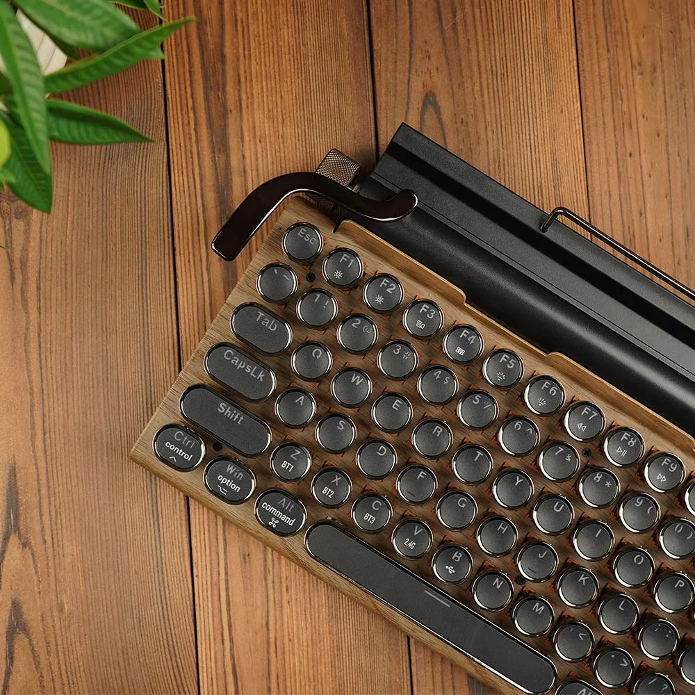TW1867 Retro typewriter keyboard wood