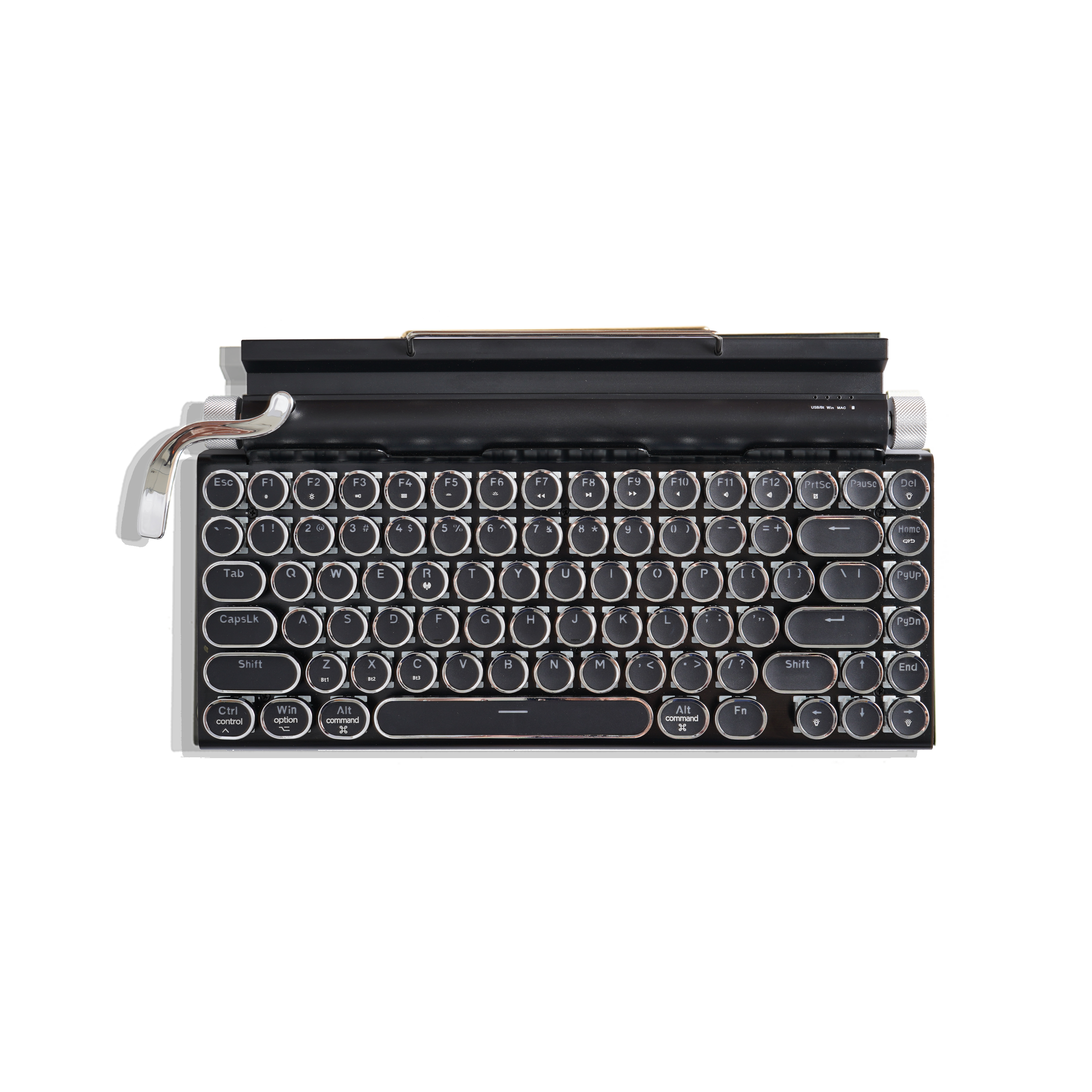 TW1867 Retro typewriter keyboard black
