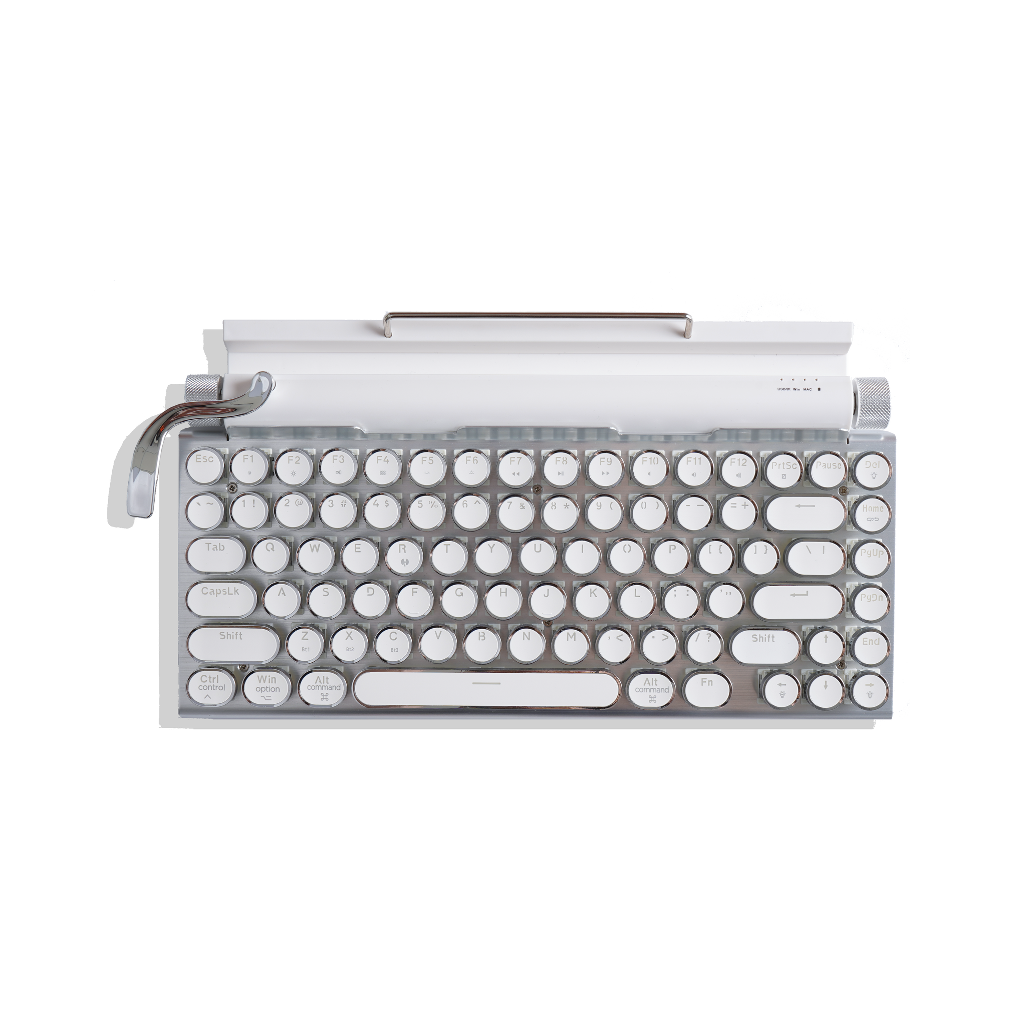 TW1867 Retro typewriter keyboard white TW1867 Retro typewriter keyboard white