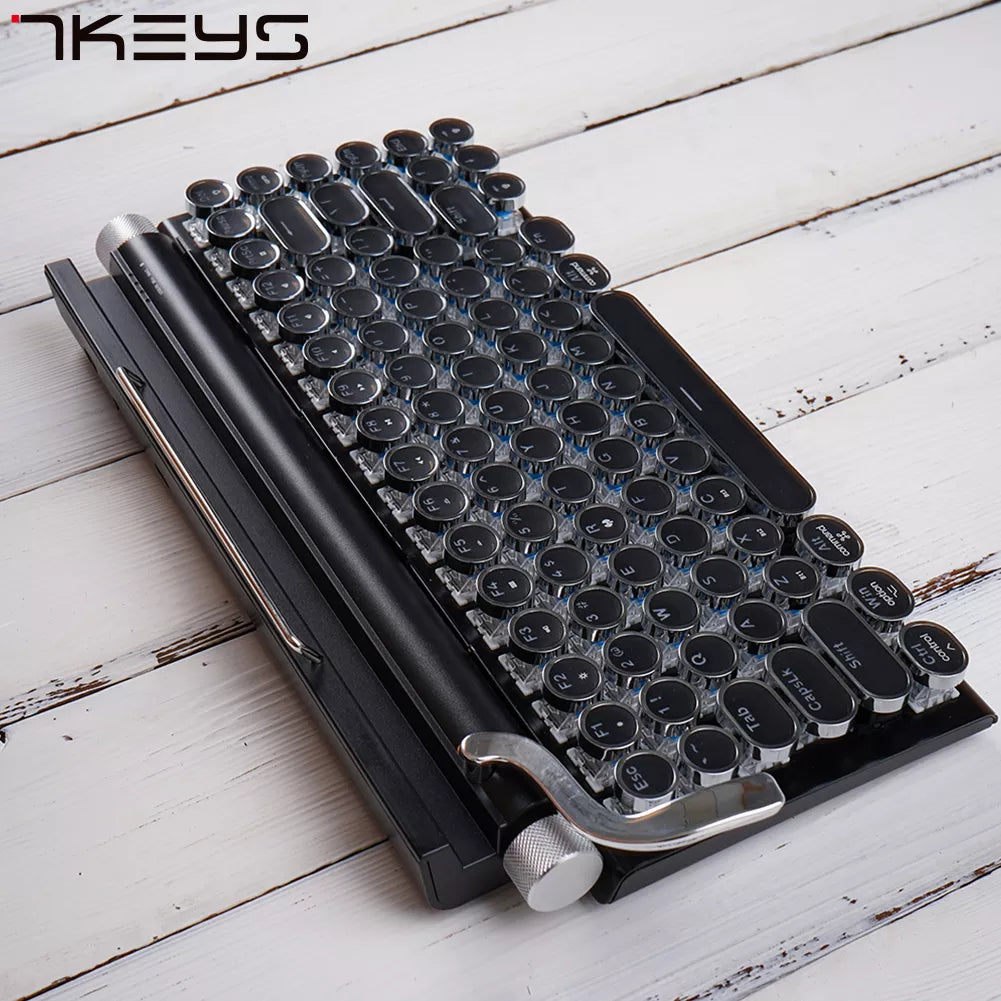 TW1867 Retro typewriter keyboard black