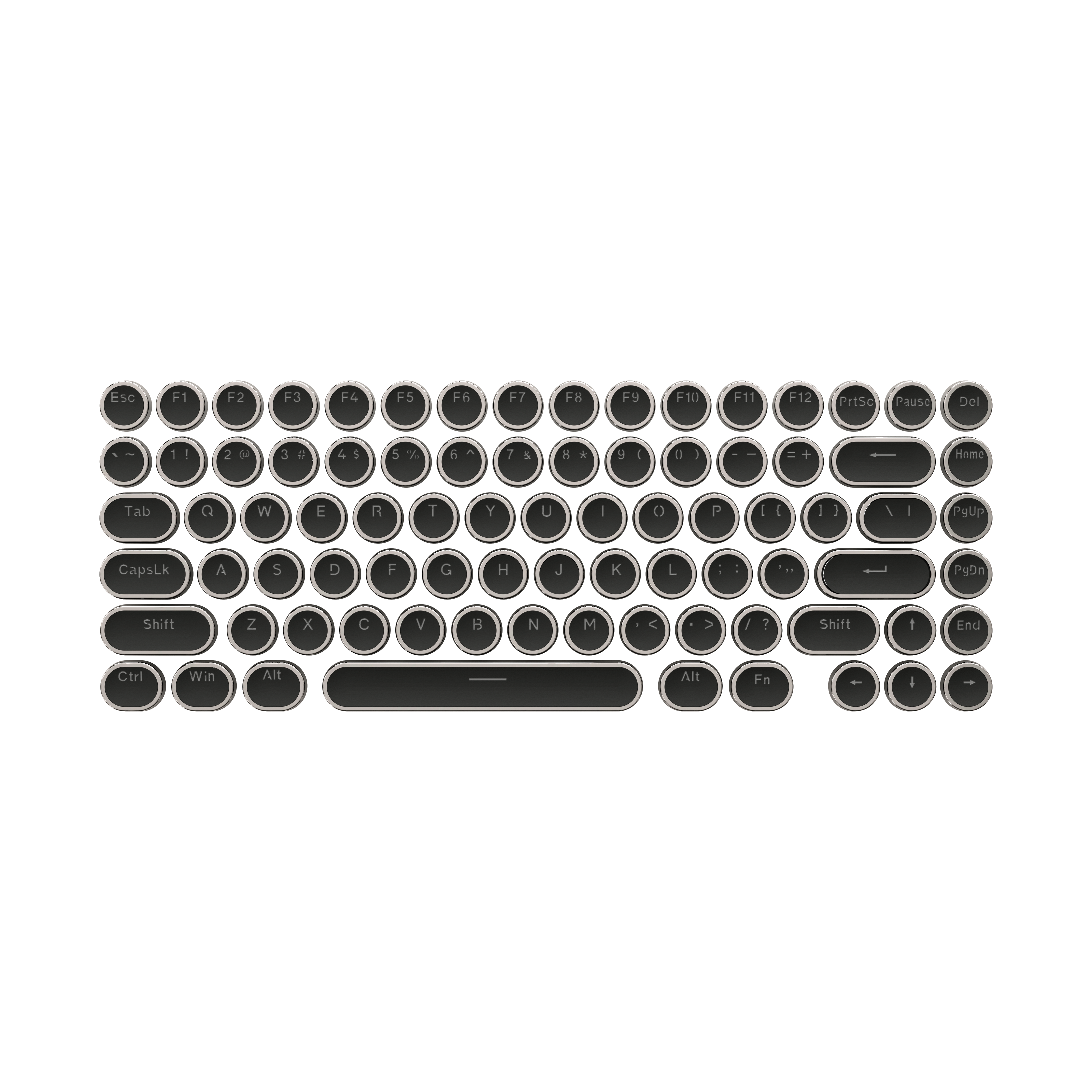 83-Key Round Keycaps