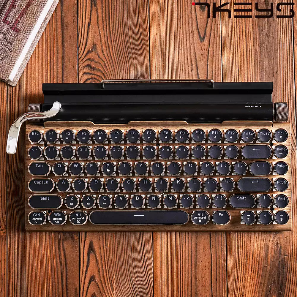 TW1867 Retro typewriter keyboard wood