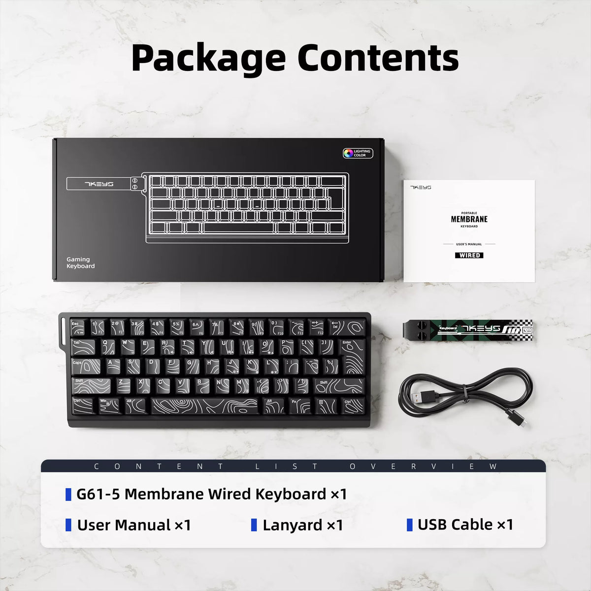 G61-5 RGB Gaming Keyboard