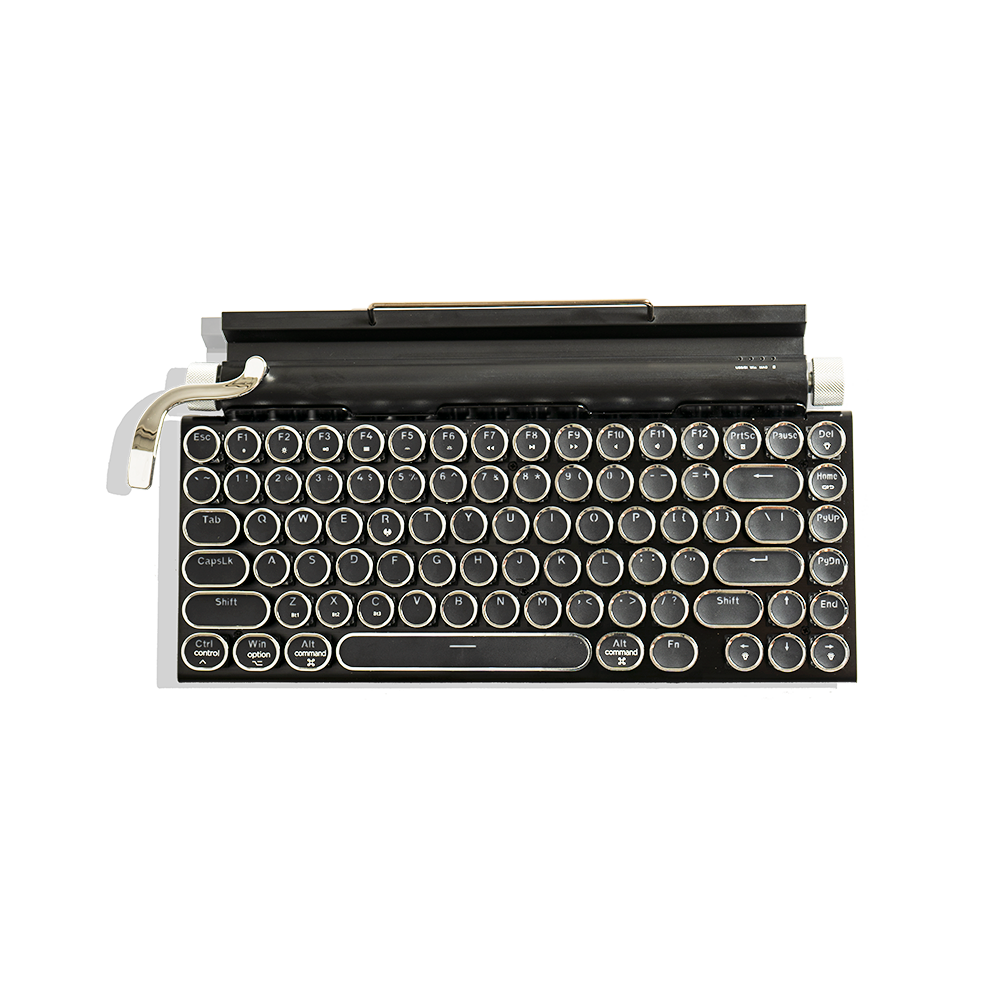 TW1867 Retro typewriter keyboard black