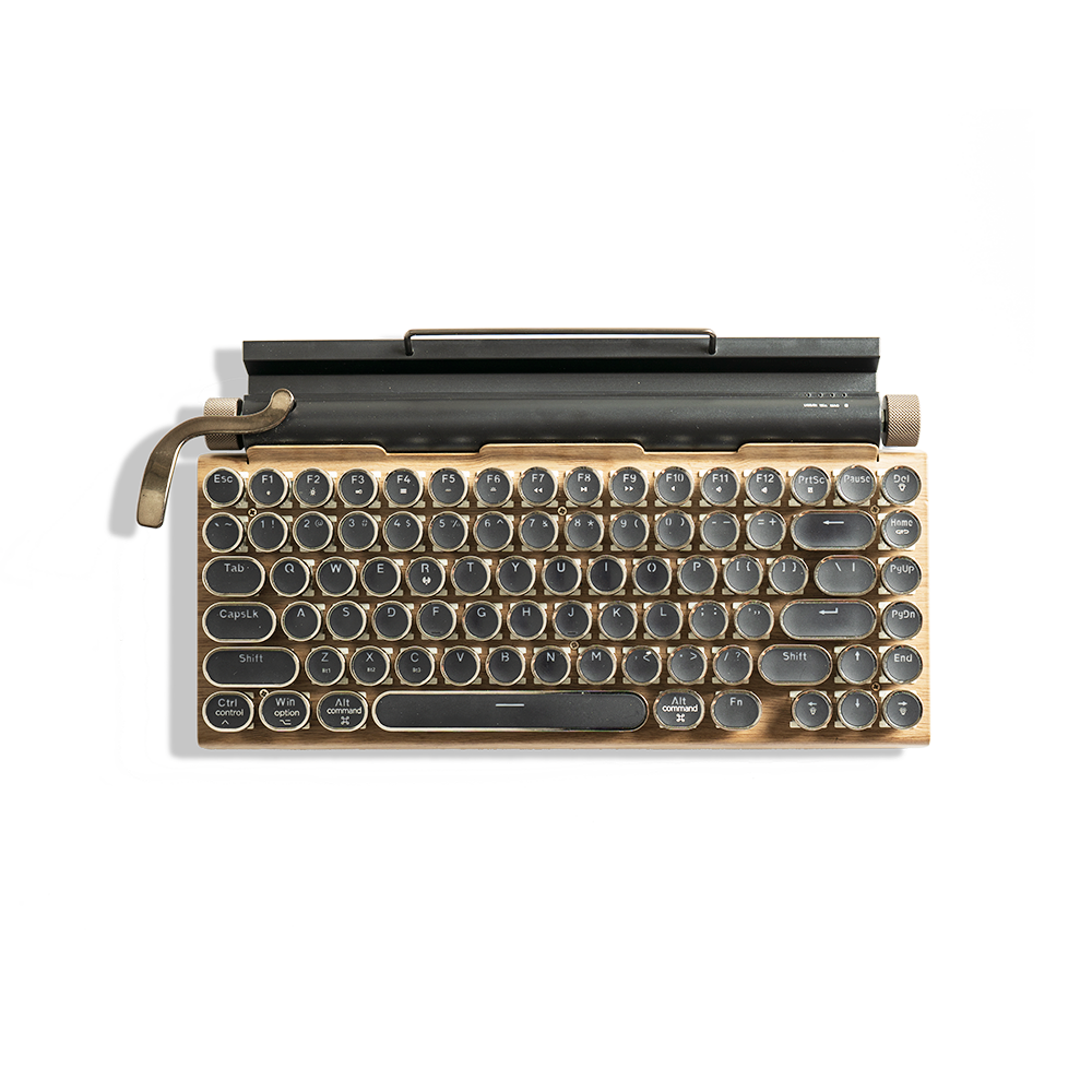 TW1867 Retro typewriter keyboard wood