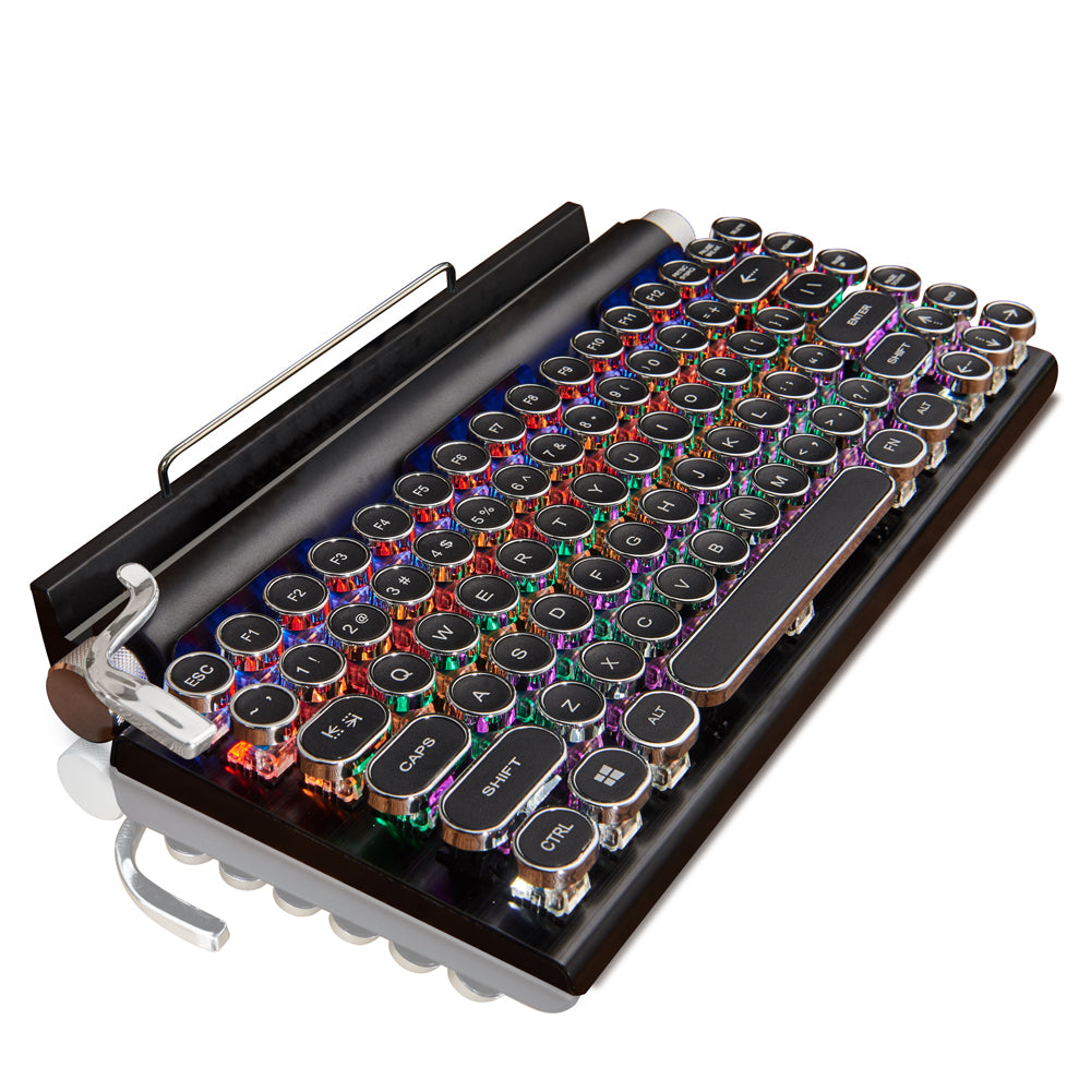 TW1867 Retro typewriter keyboard black