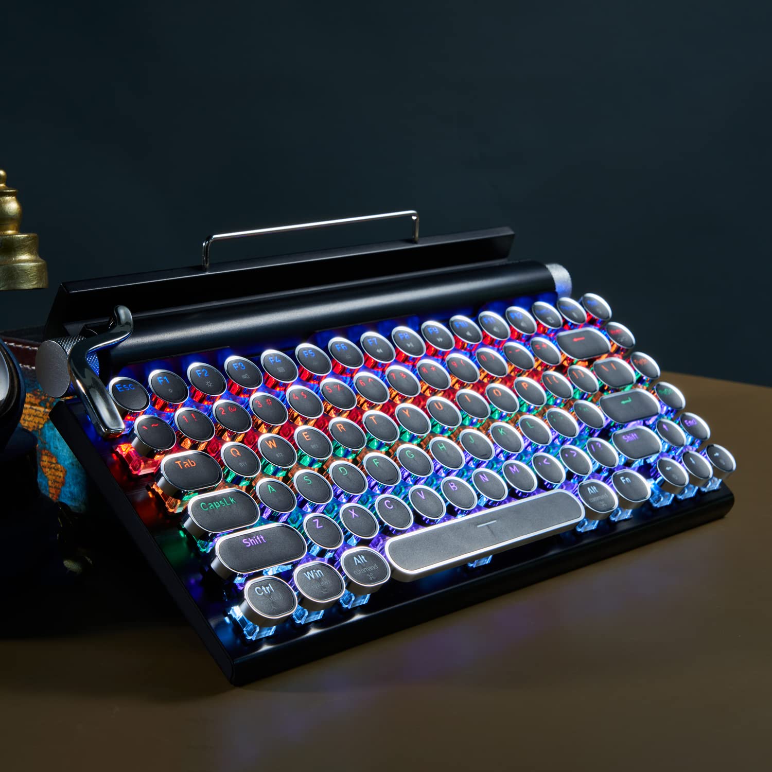 TW1867 Retro typewriter keyboard black