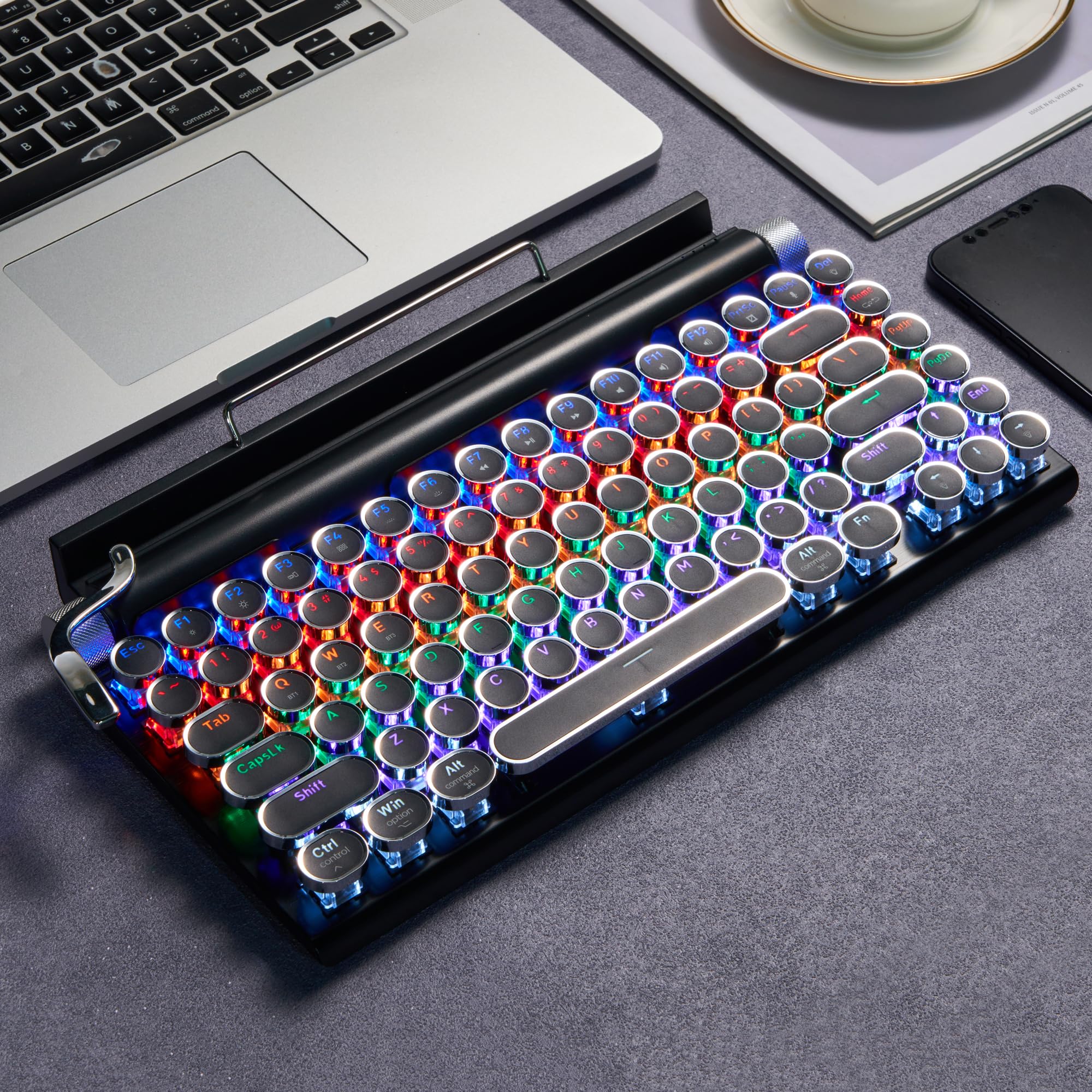 TW1867 Retro typewriter keyboard black
